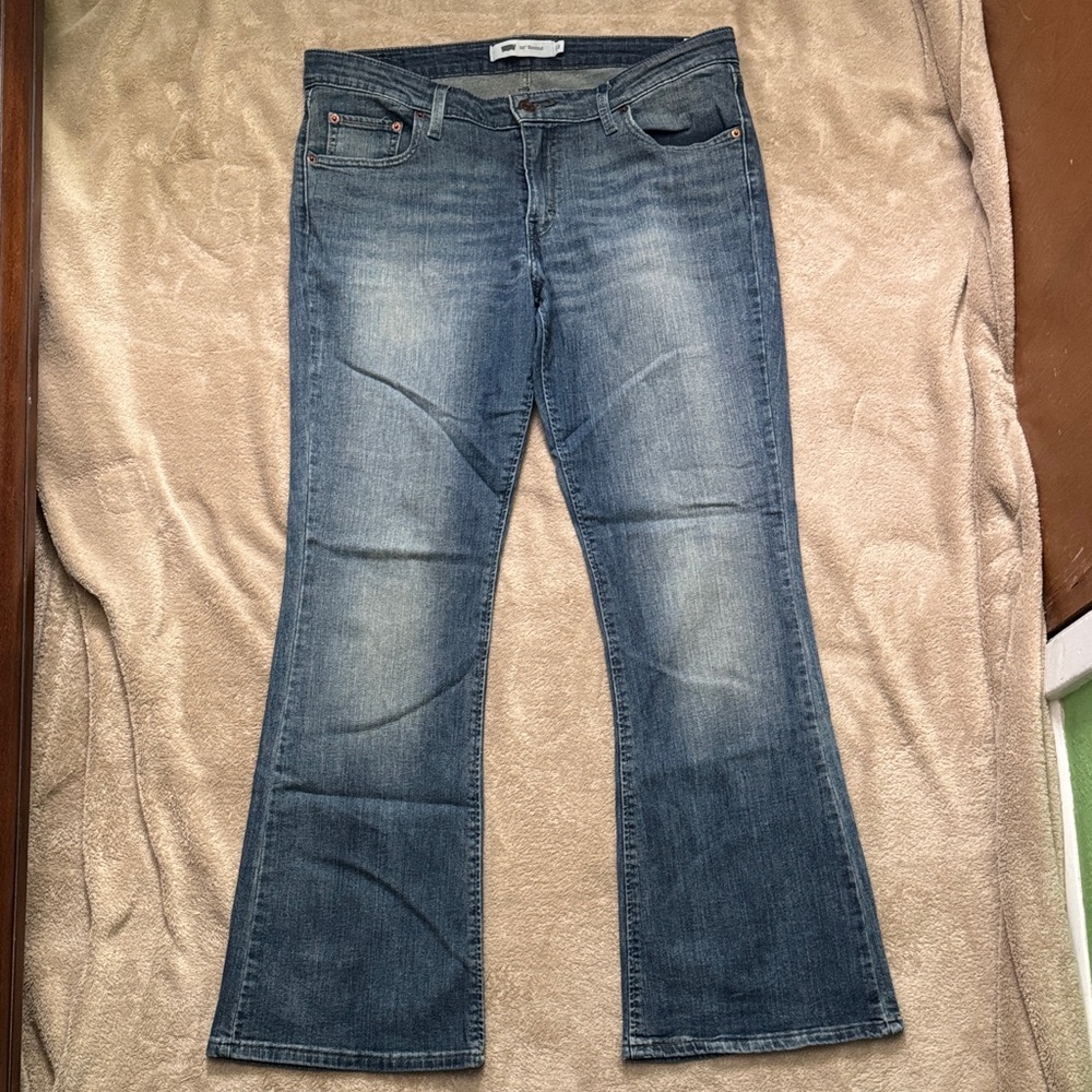 Juniors 13M - Levi's 518 Bootcut Wide Leg Jeans in Faded Blue